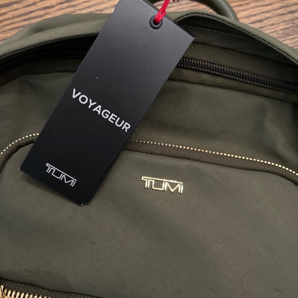 TUMI Dark Green Halsey Voyageur Backpack NWT - Picture 5 of 8